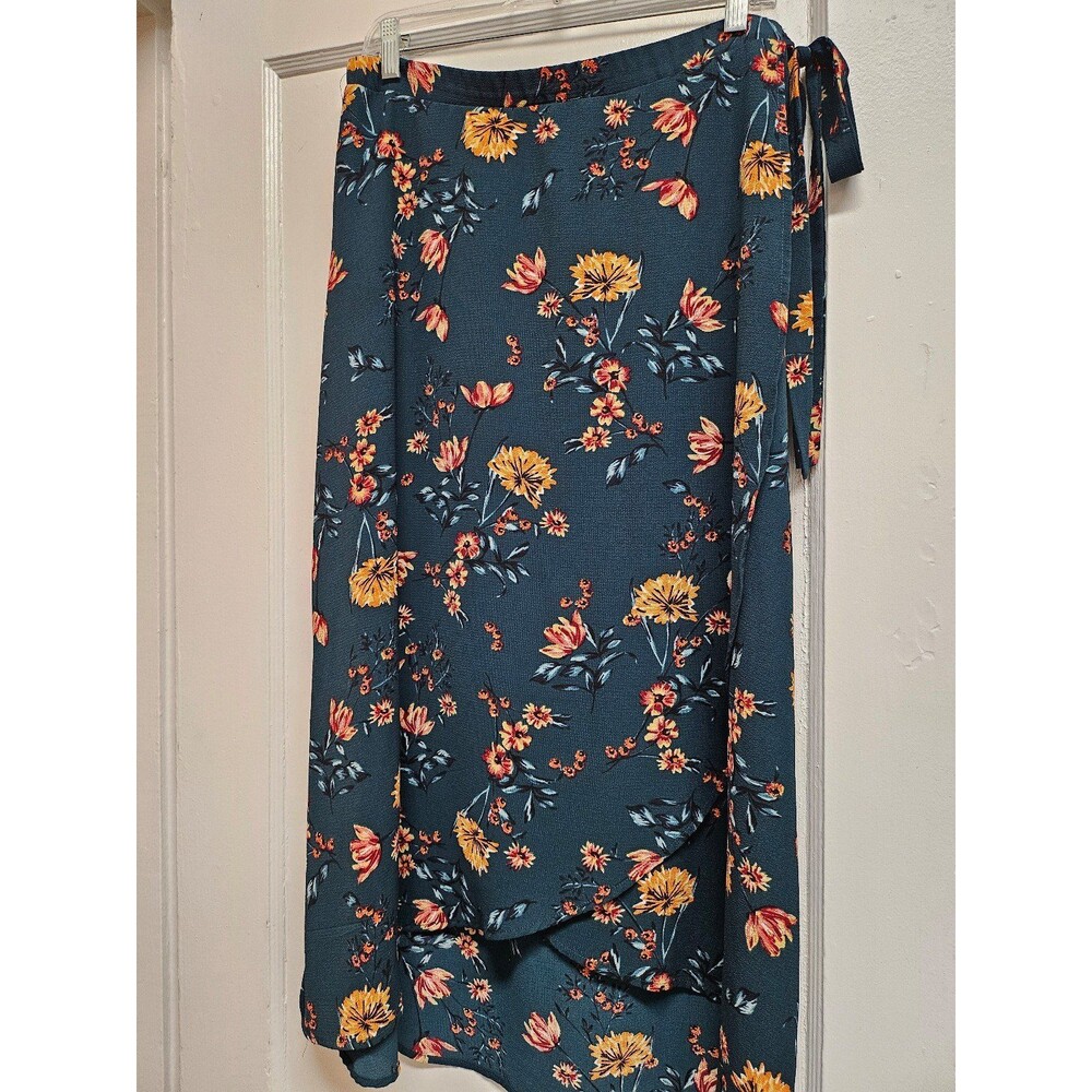 Bobeau Faux Wrap Skirt, Size XL